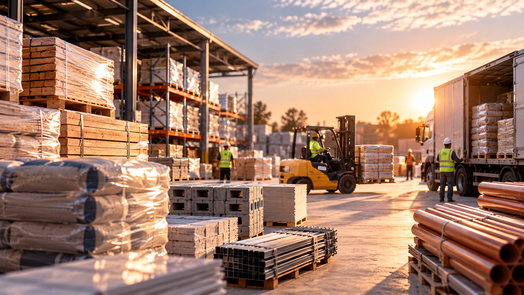 Gestión de acopios para una operación de construcción
